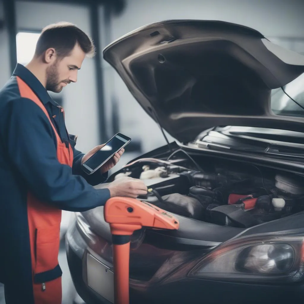 Auto Mechanic Using Vgate