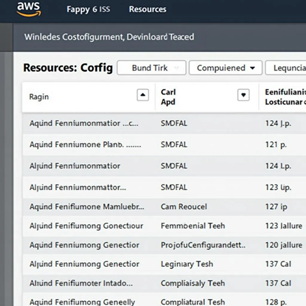 AWS Config Dashboard