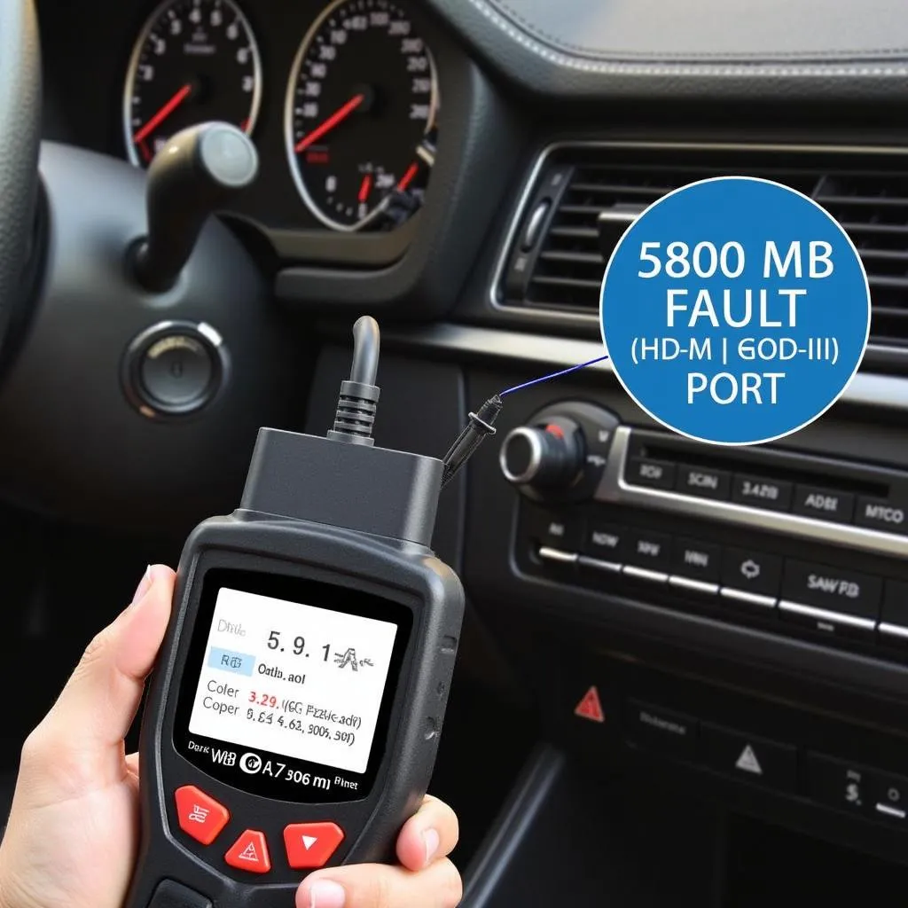 B800 BMW Airbag Scan Reset Tool in Action