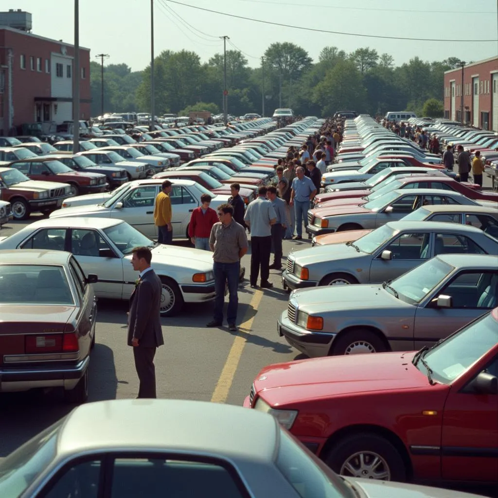 Car Auction Lot in Baltimore