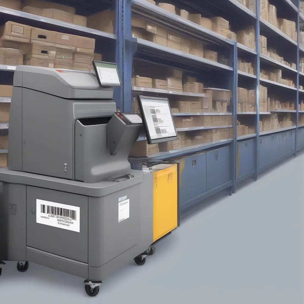 Barcode scanning on parts bin