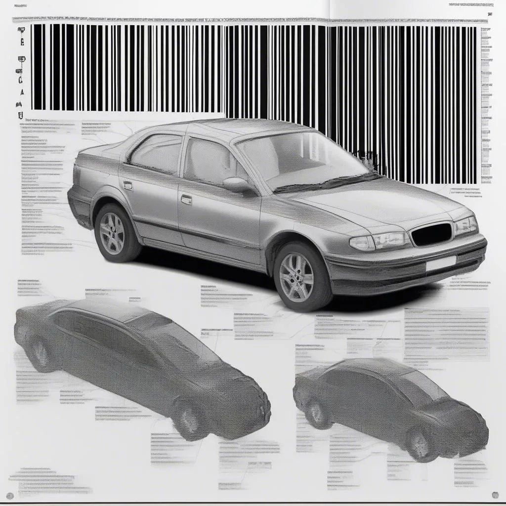 Barcode scan on a repair manual