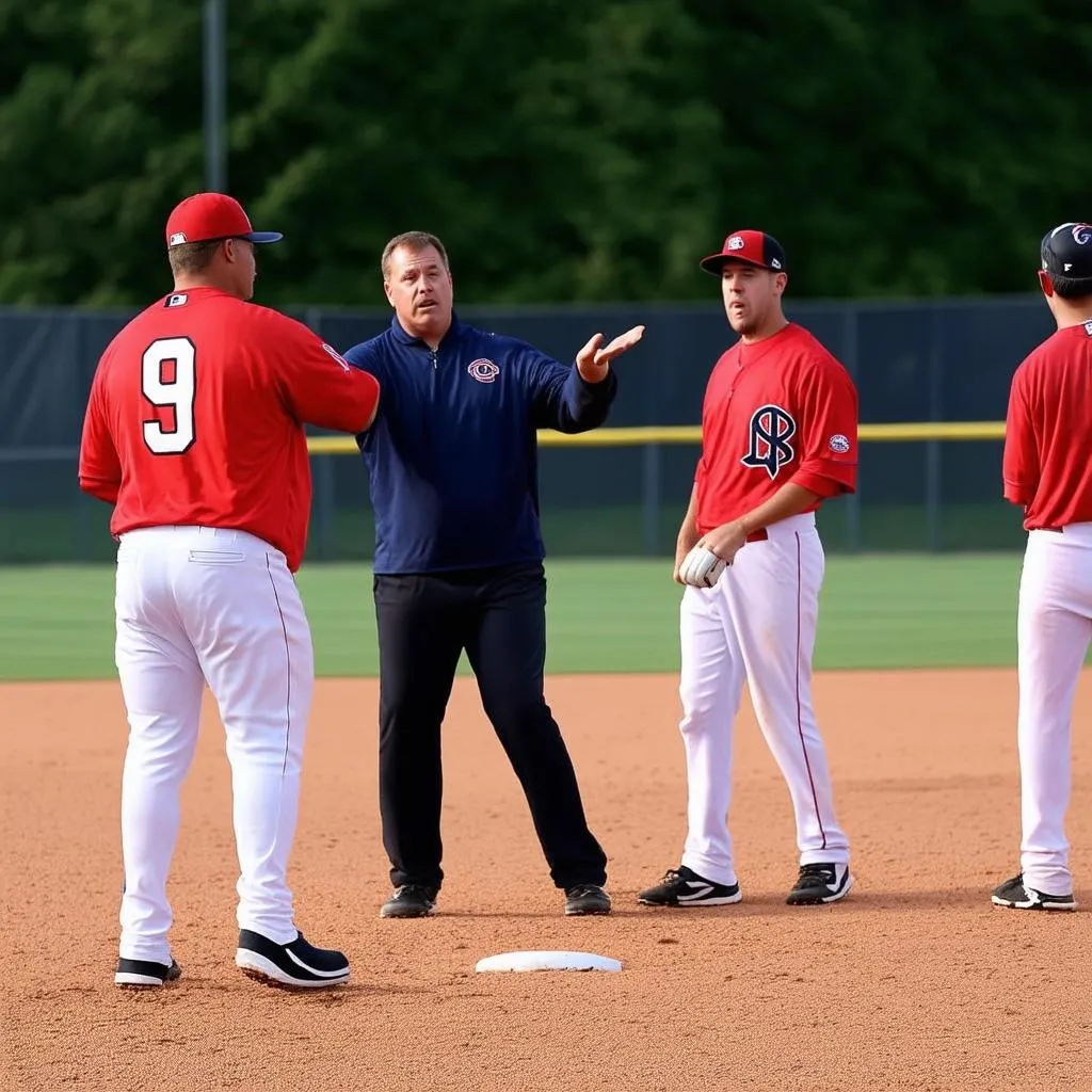 baseball infield practice