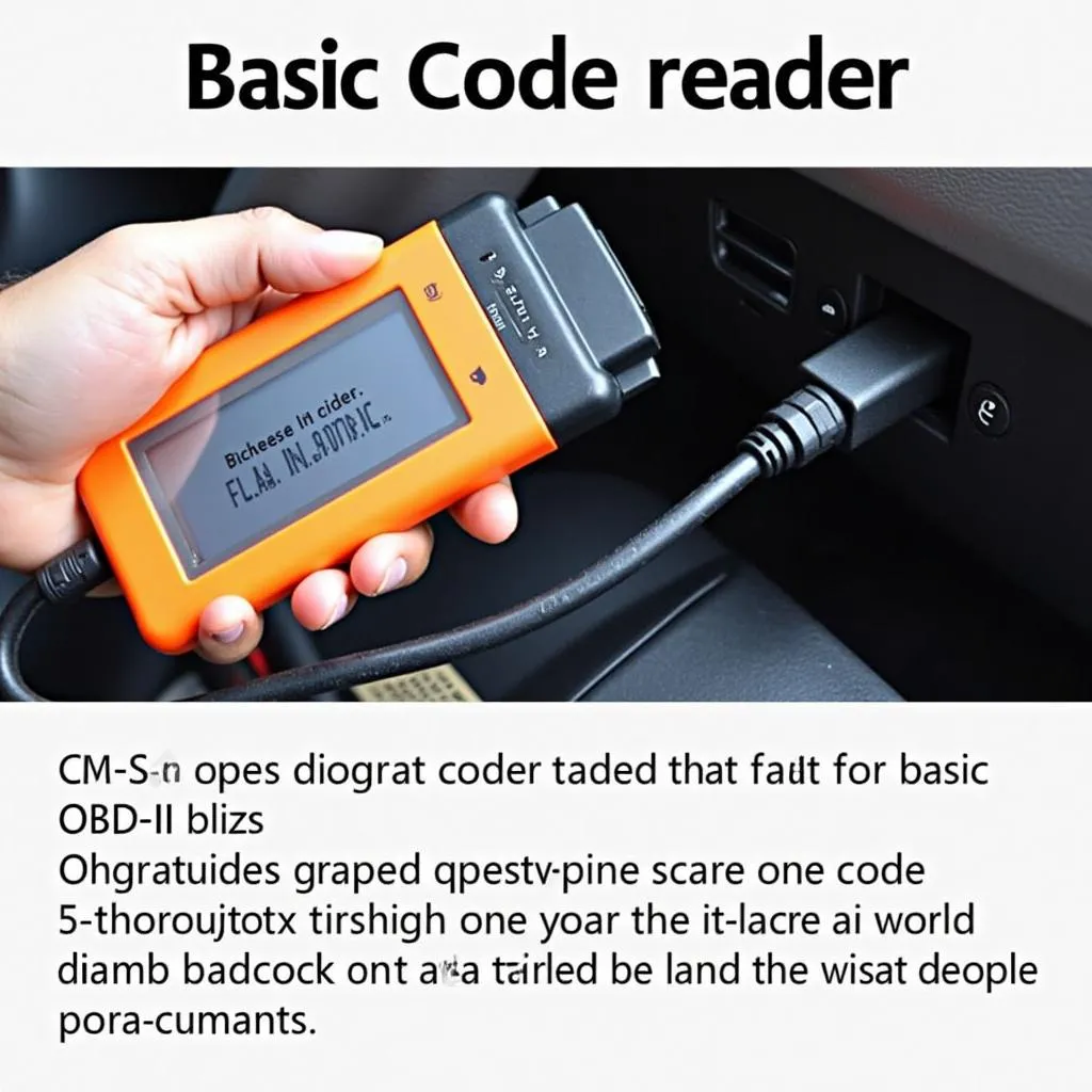 Basic code reader for cars