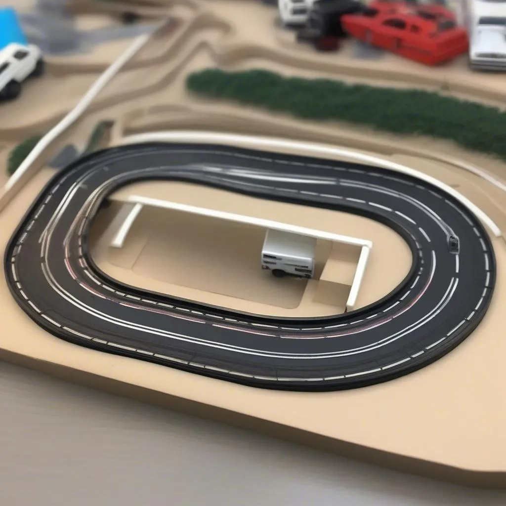 Basic HO Scale Slot Car Track Set