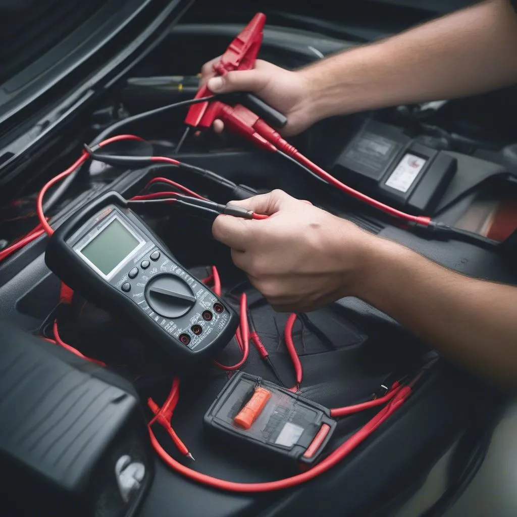 Checking car battery