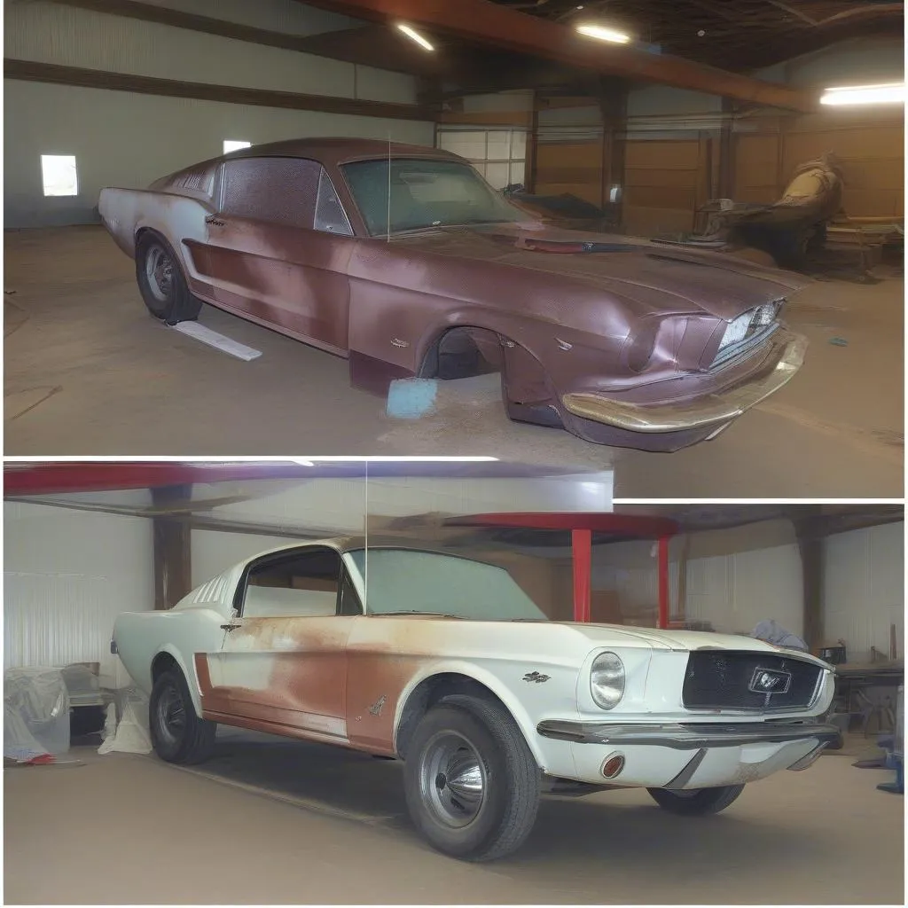 Beimidji Car Restoring: Before and After - A Classic Ford Mustang