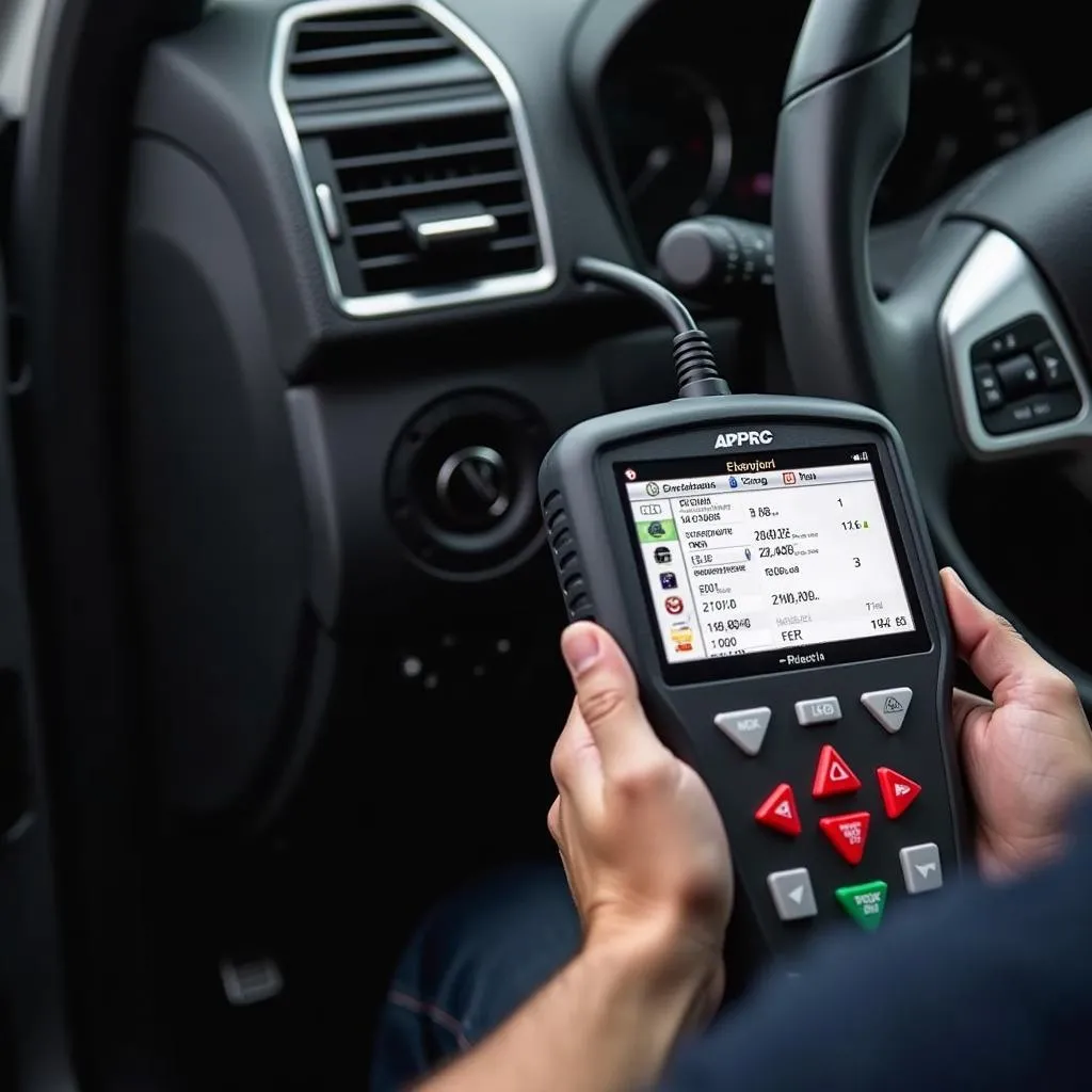 Bi-directional scan tool performing car diagnostics