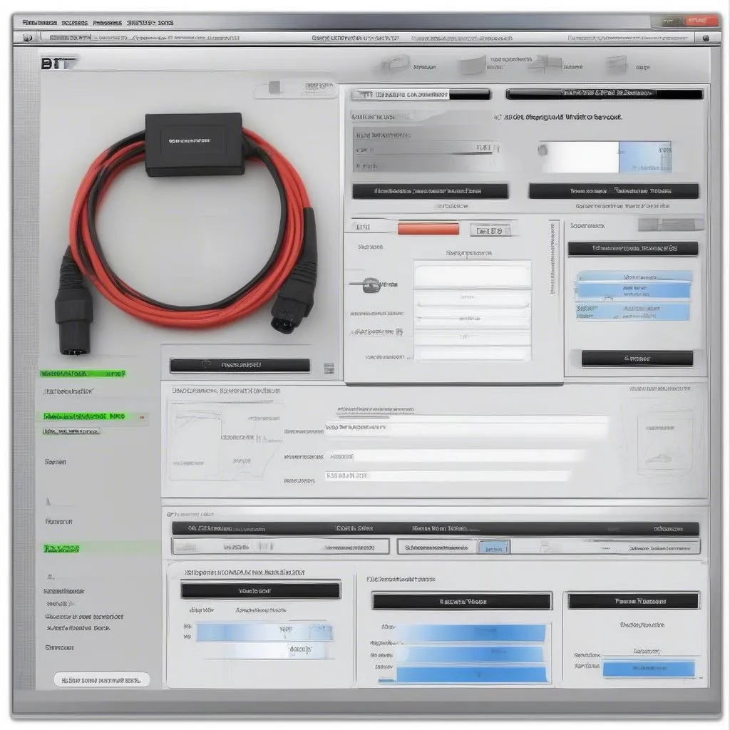 A BT Scan Tool Interface Showing Diagnostic Data