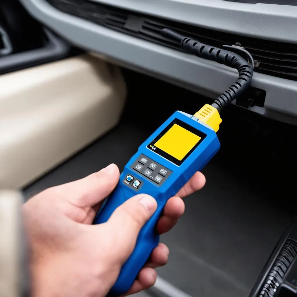 BMW Scan Tool Blue and Yellow