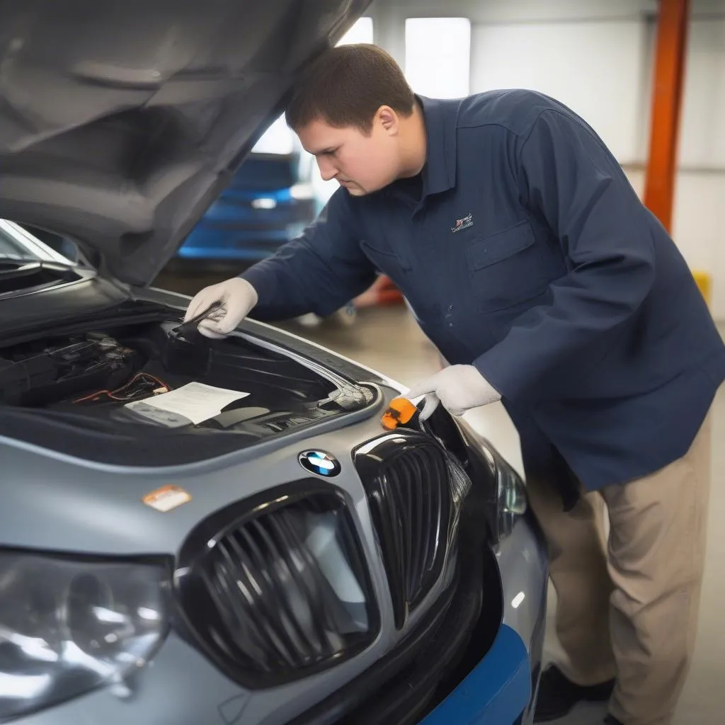 BMW scan tool programmer with technician