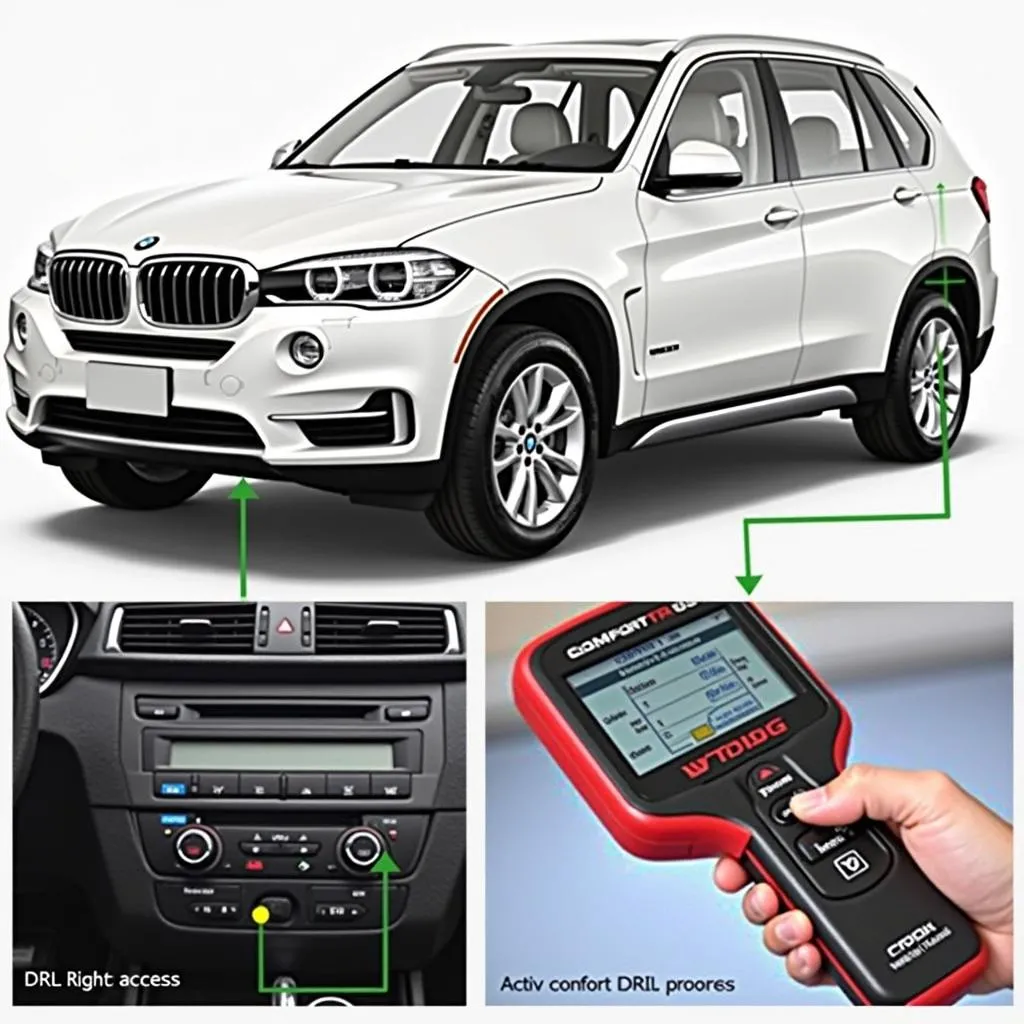 BMW X5 Connected to VXDIAG Scanner for Coding