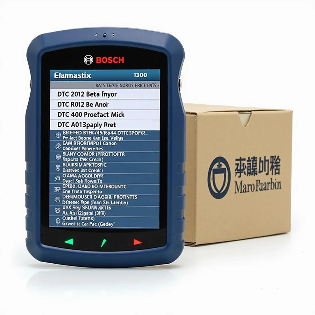 Bosch 1300 Scan Tool Display Screen