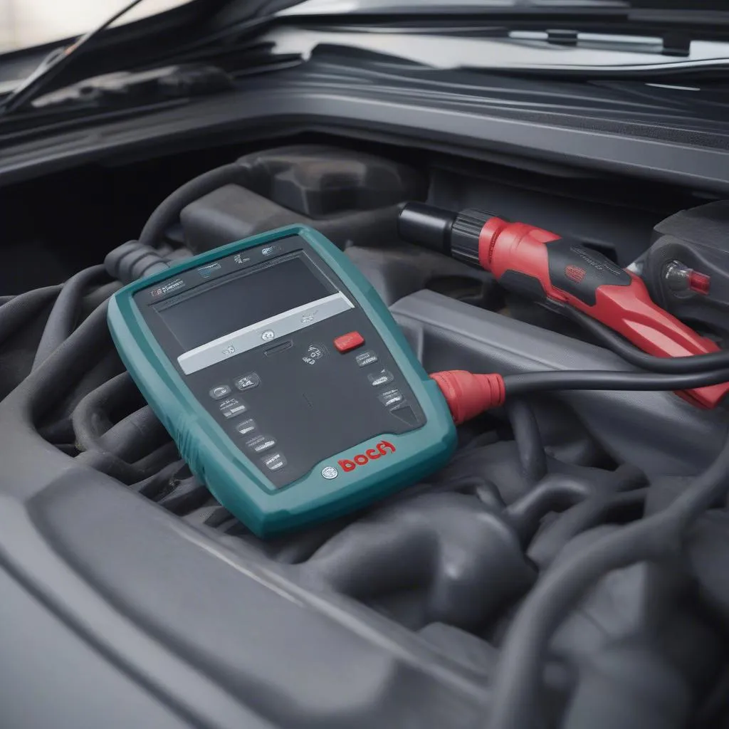 Bosch Scan Tool and Car