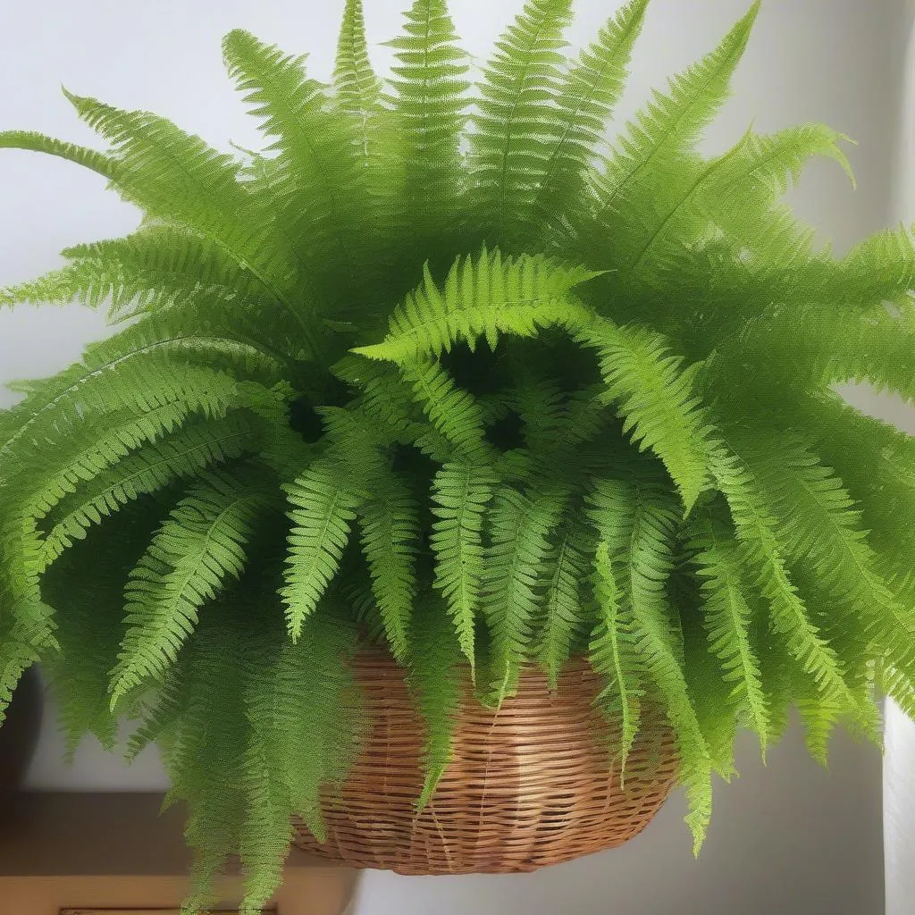 Boston Fern in a Hanging Basket