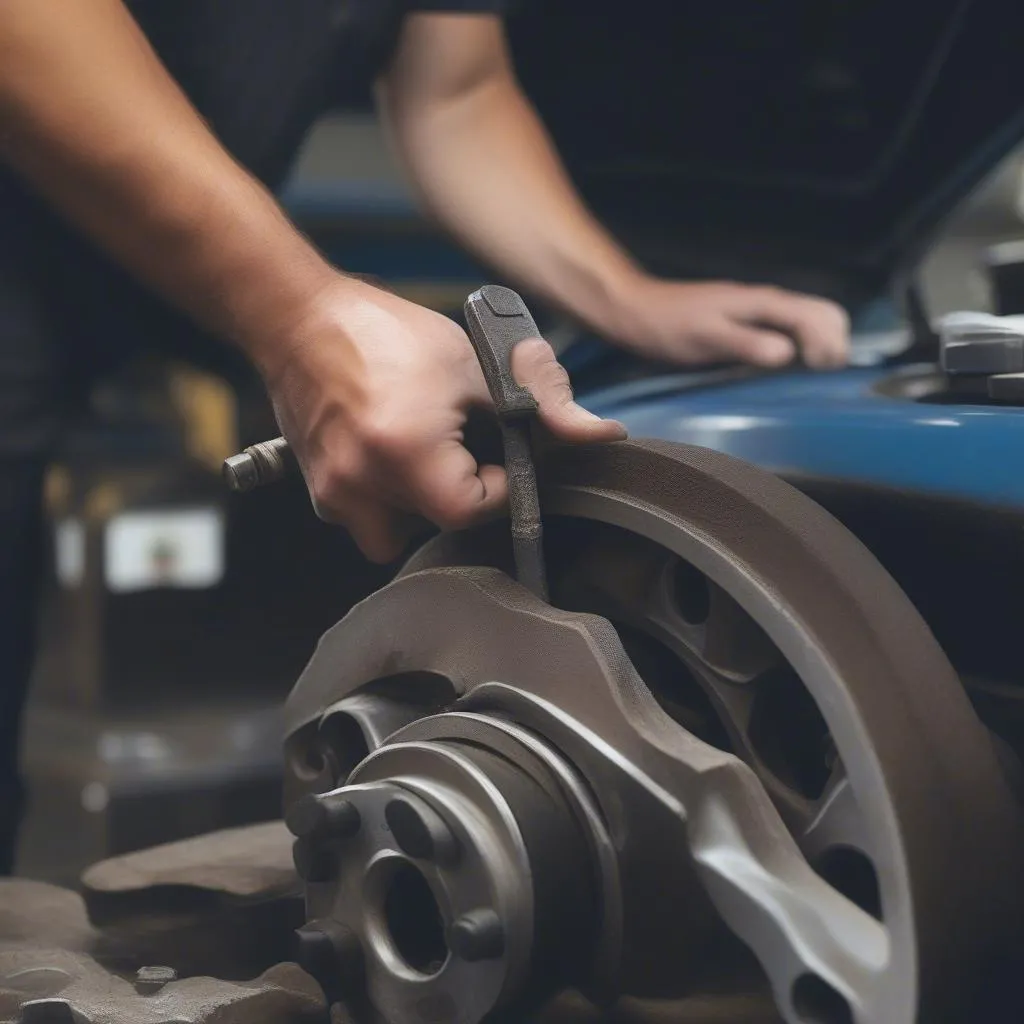 Replacing brake pads