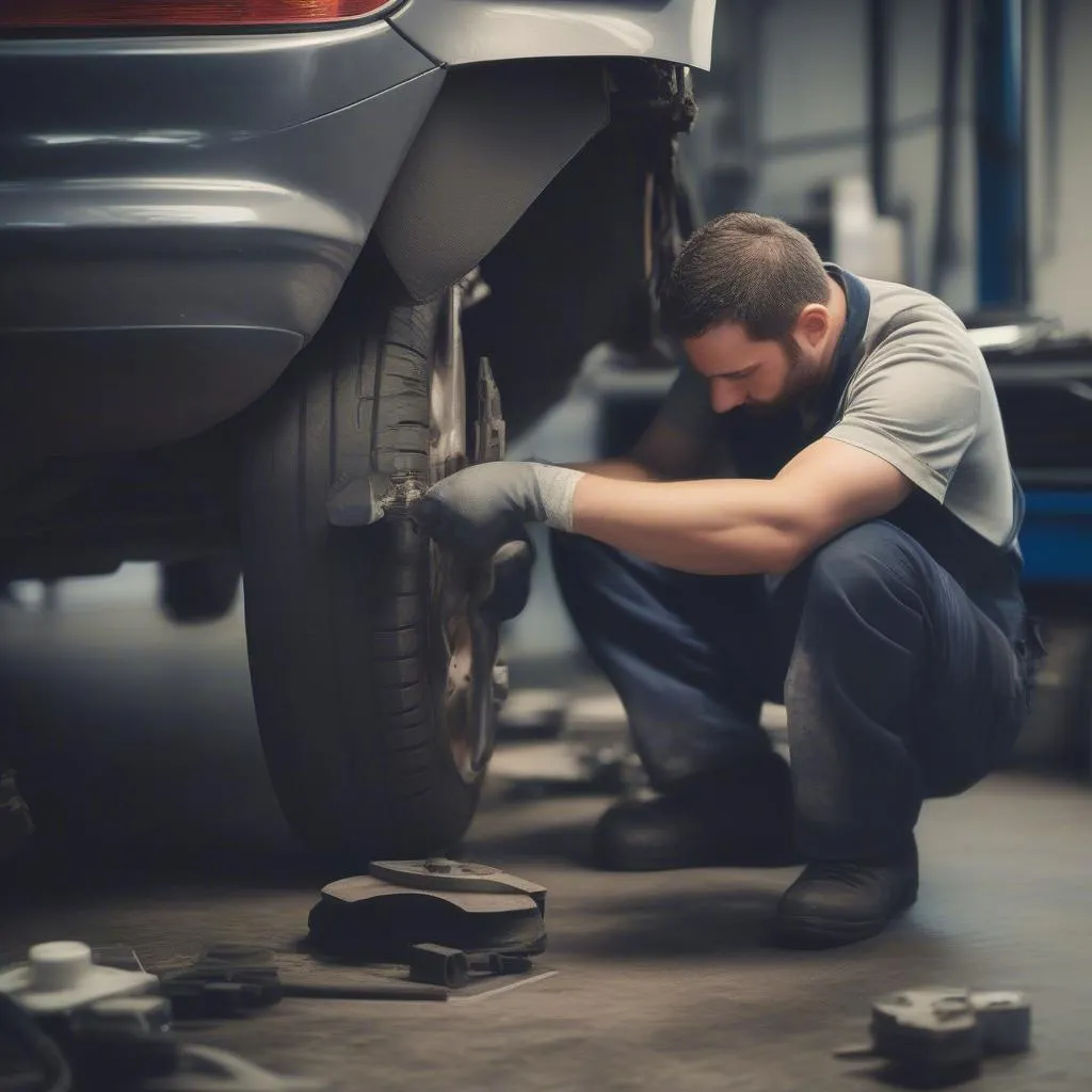 Replacing brake pads