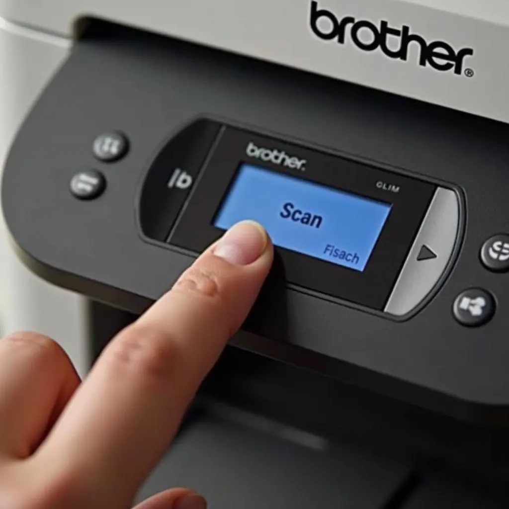 Using the Push Scan Feature on a Brother Printer