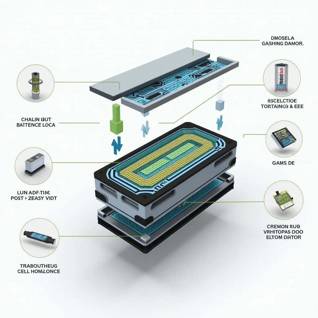 Close-up view of the BYD Blade Battery.