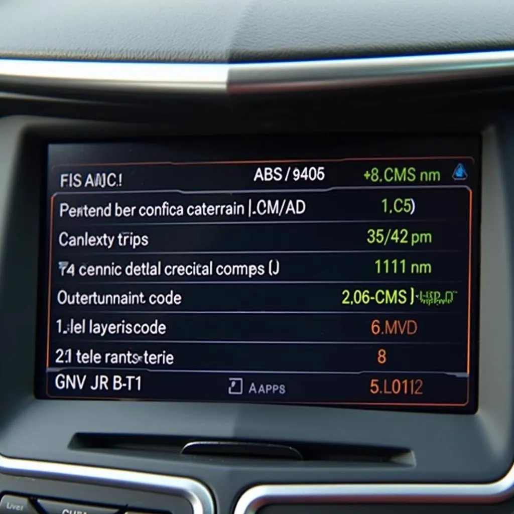 Cadillac i900 interface displaying diagnostic results for ABS system