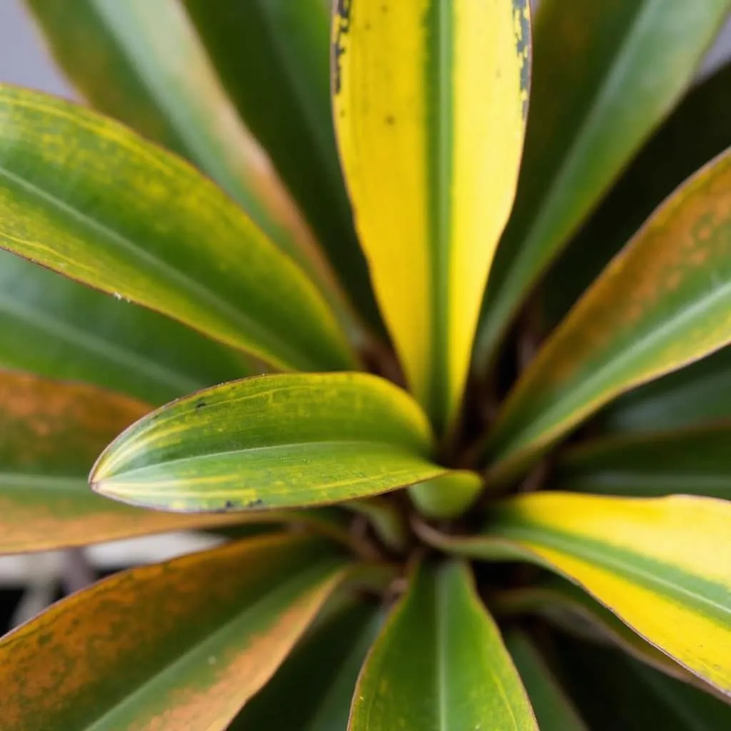 Calathea Leaves Signaling Health