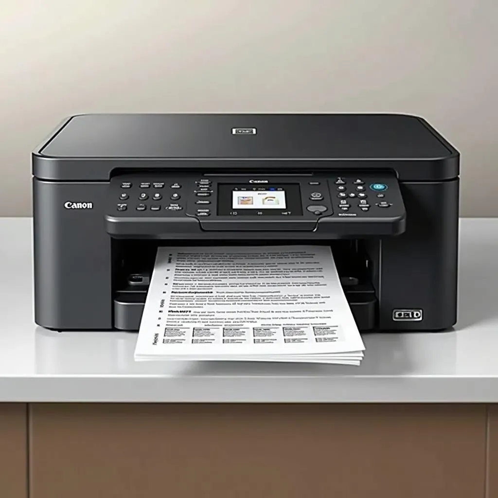 Canon MF4890dw document feeder in use