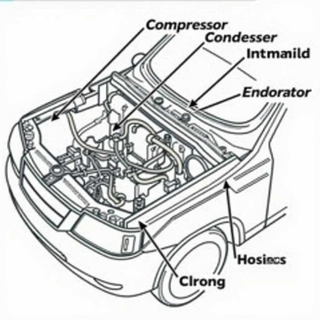 Car AC Coolant System