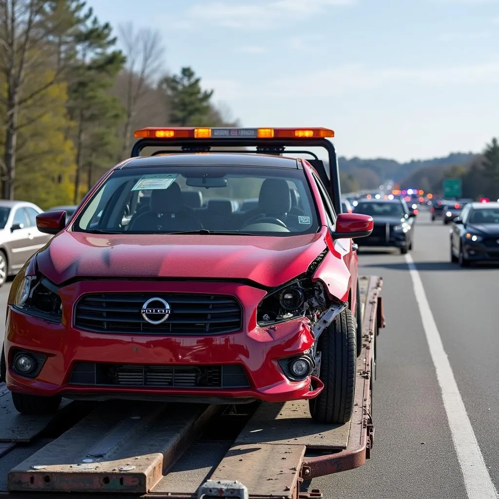 Car Accident on NC Highway