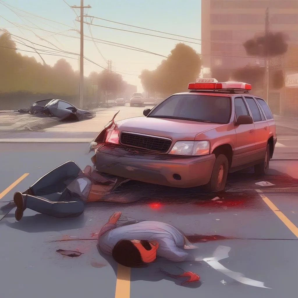 Car Accident Scene