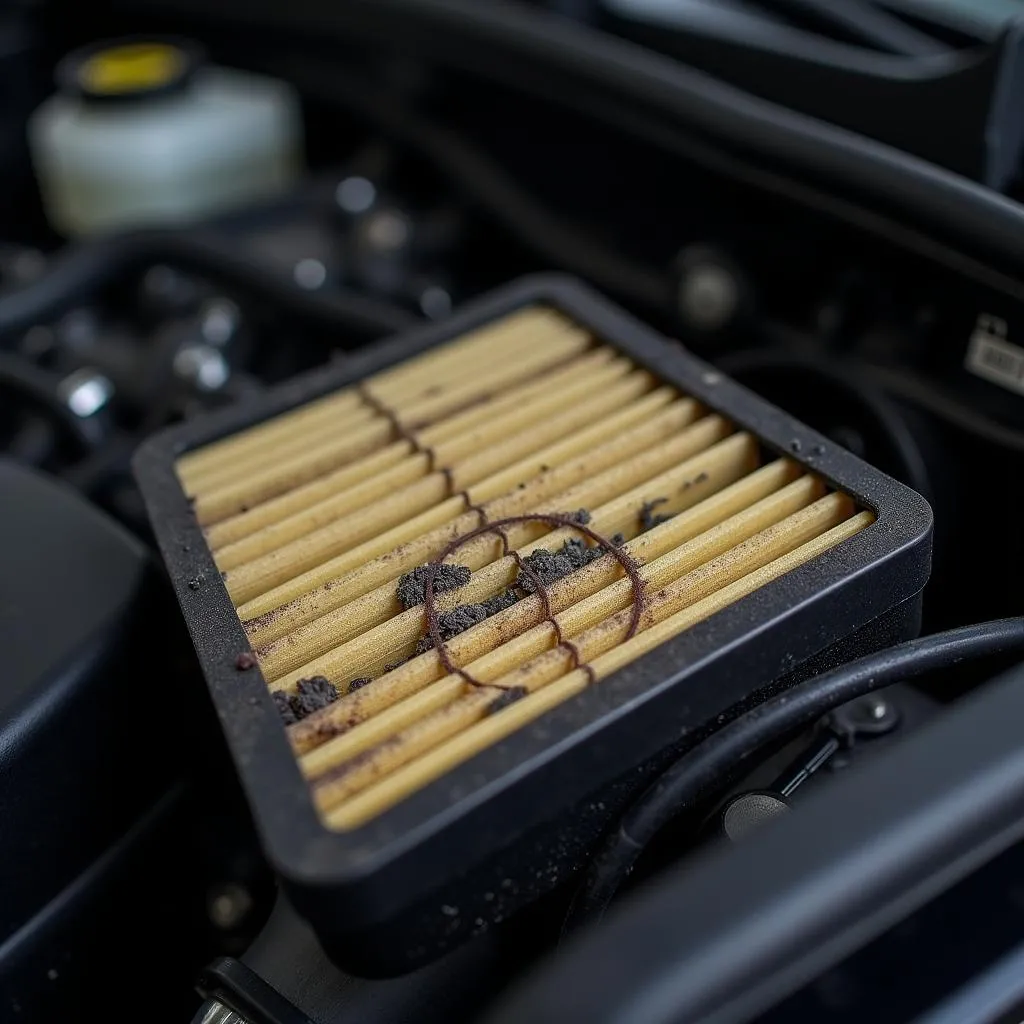 Car Air Filter Protecting Engine