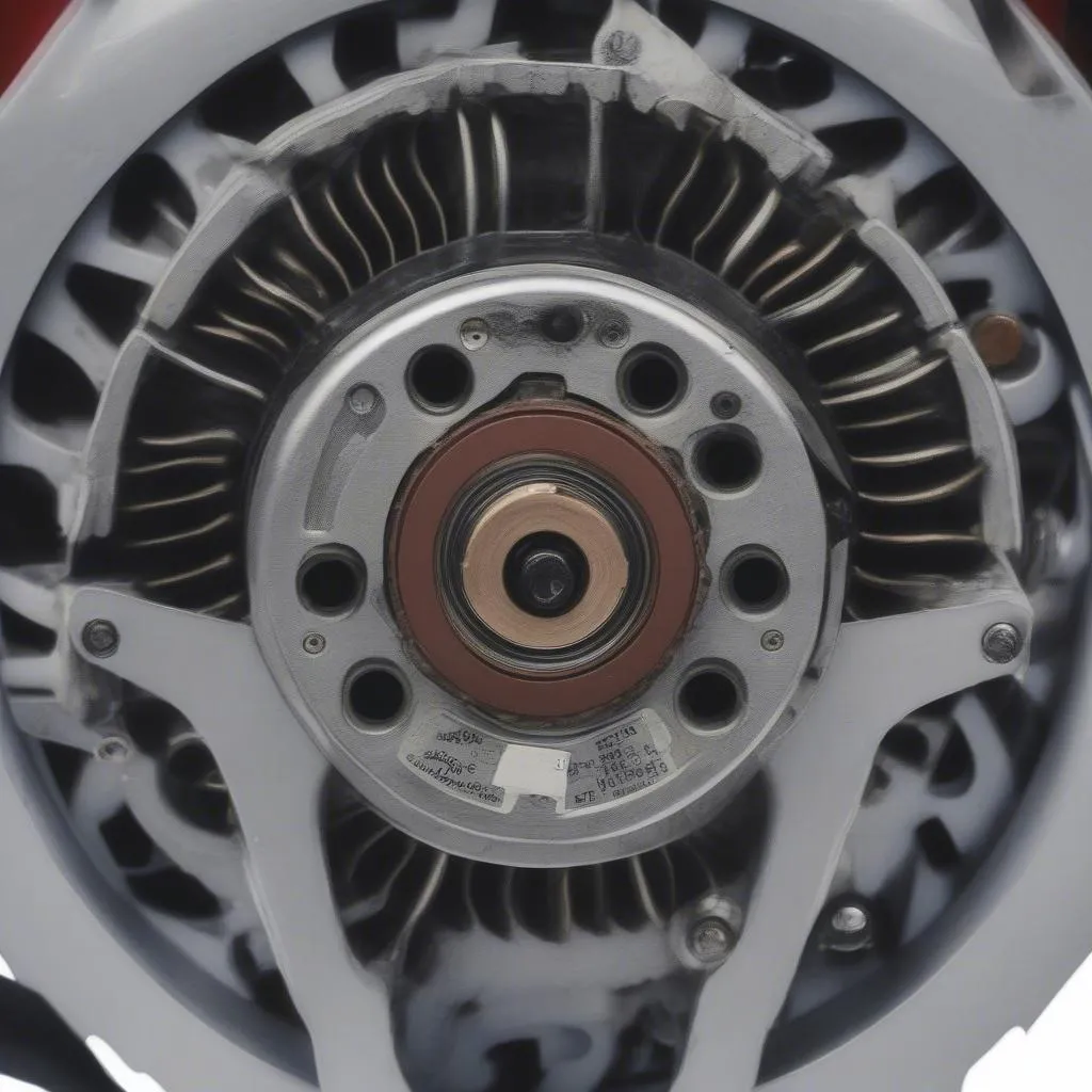 Car Alternator Close-Up