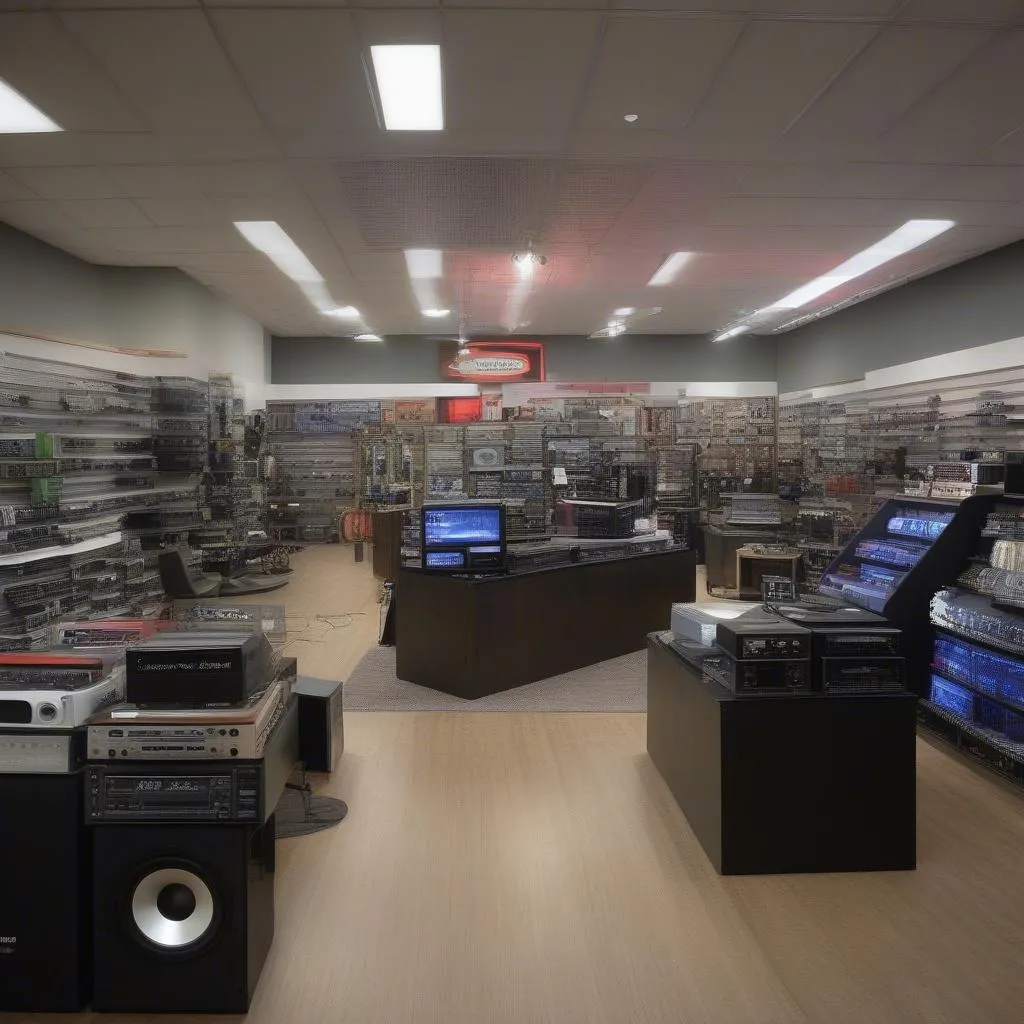 Car Audio Store Interior