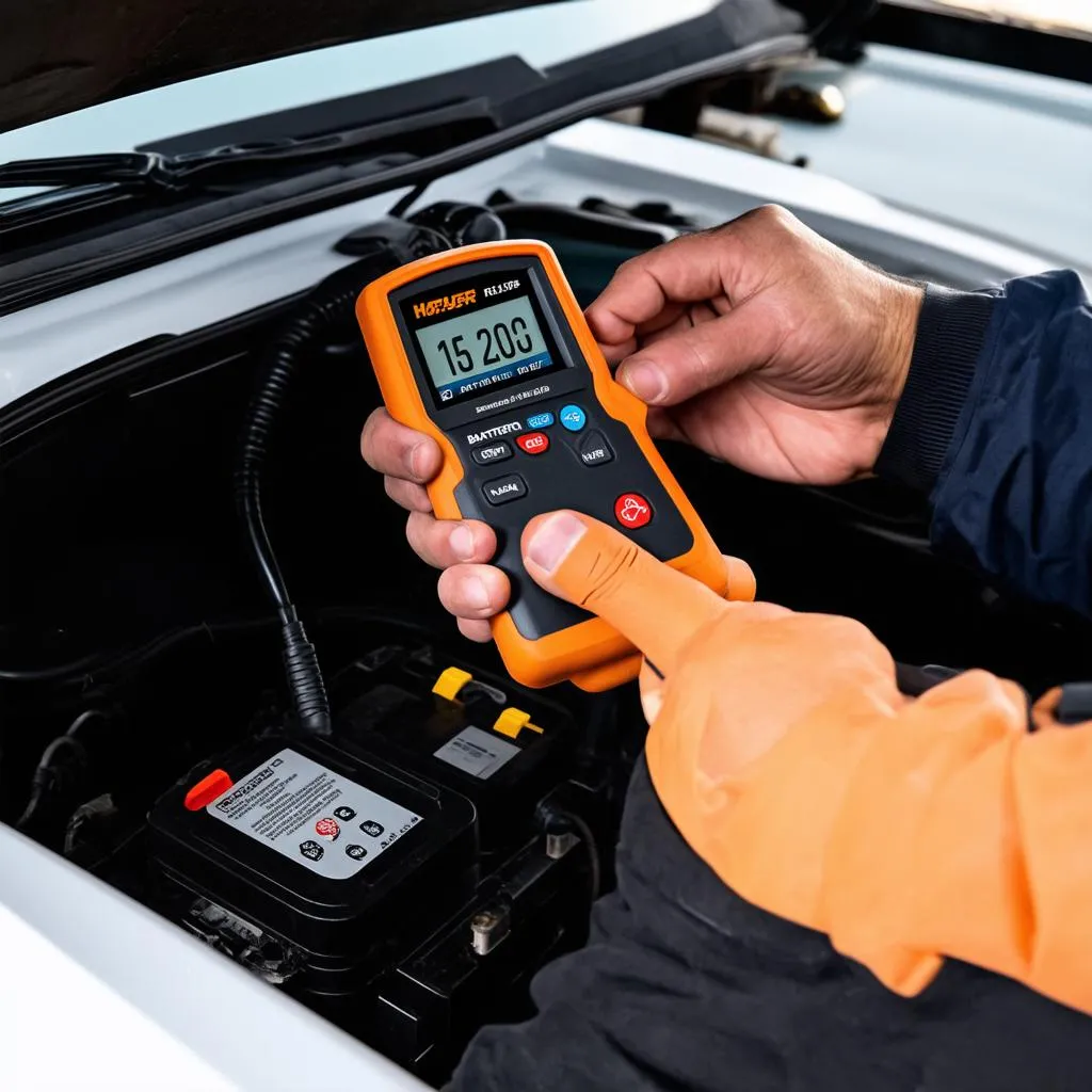 Car Battery and Scan Tool