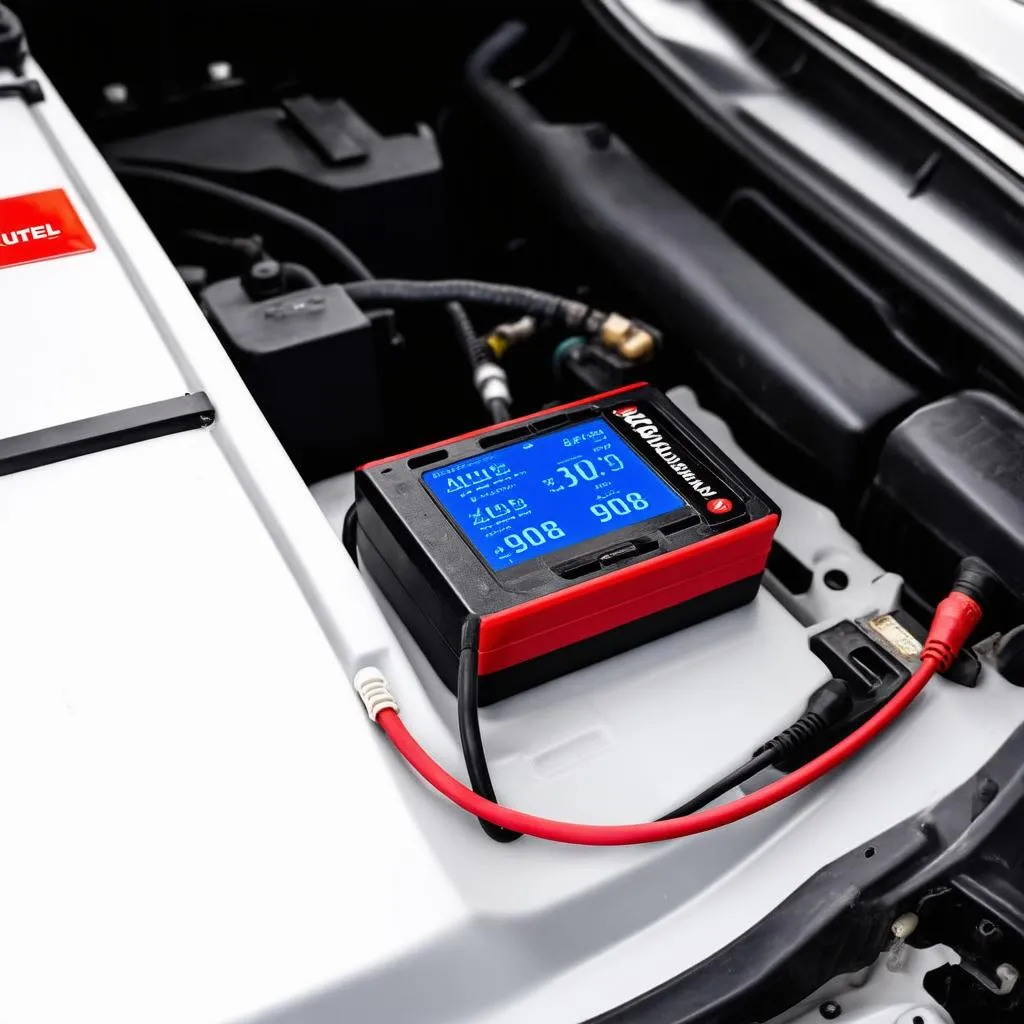 Car Battery Health Test with Autel MaxiPro 908P Battery