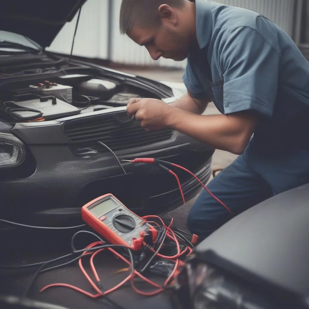 Car Battery Voltage Test