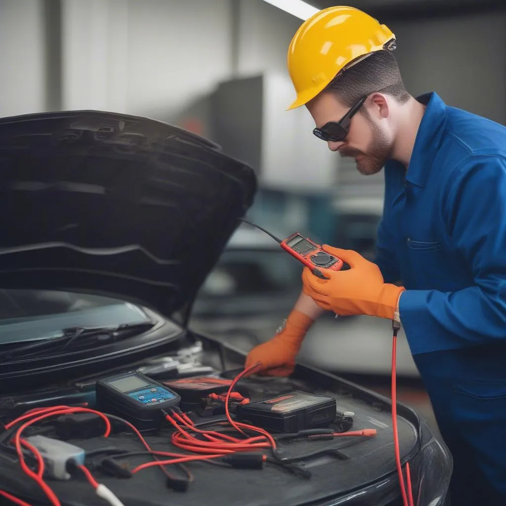 Car Battery Voltage Test