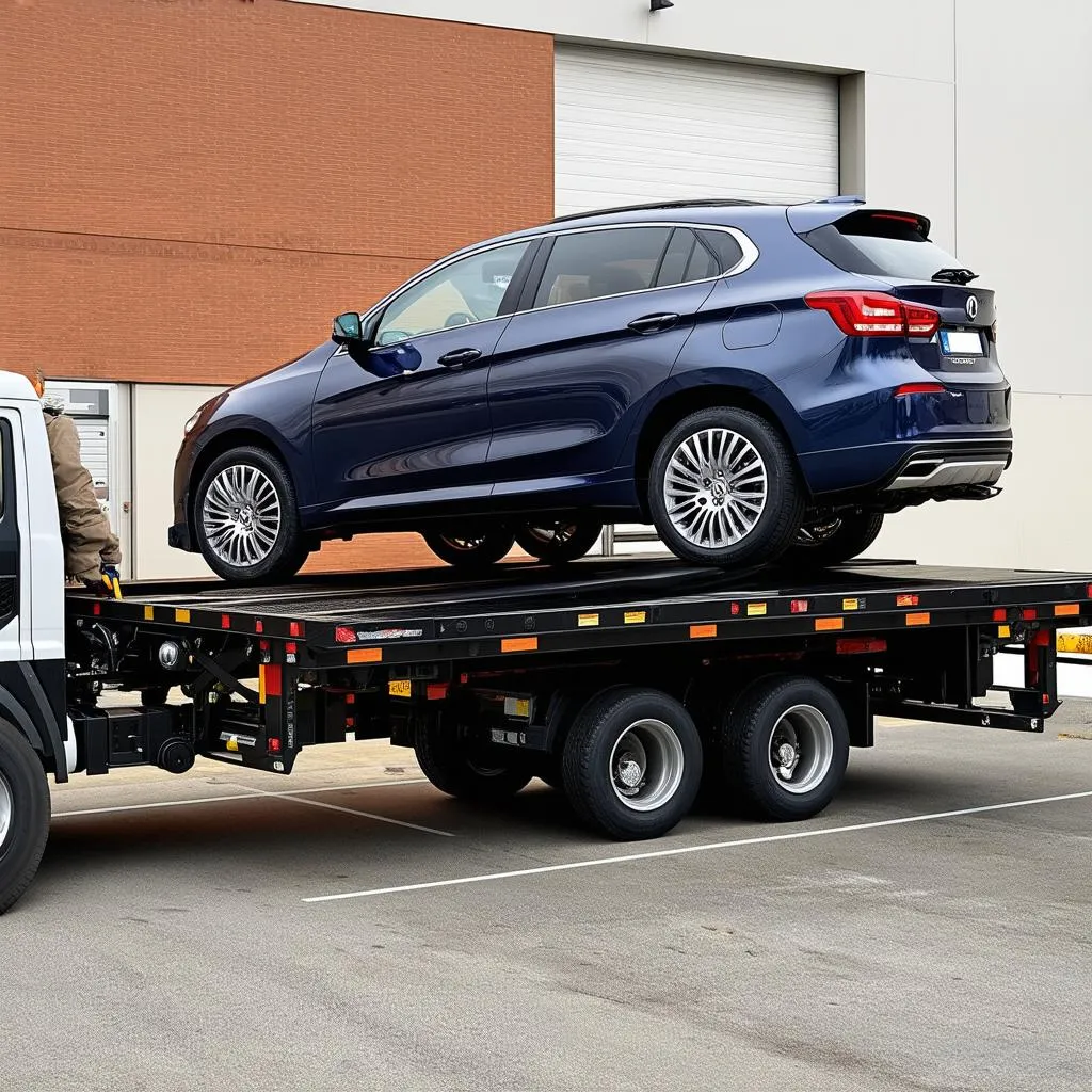 Loading Car onto Truck