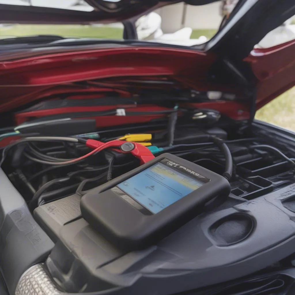 Car Bravo Tool Connected to Diagnostic Port