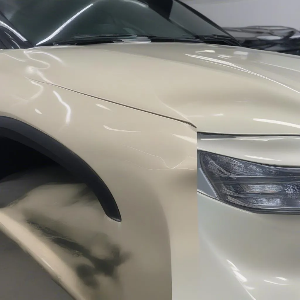 Car ceramic coating before and after