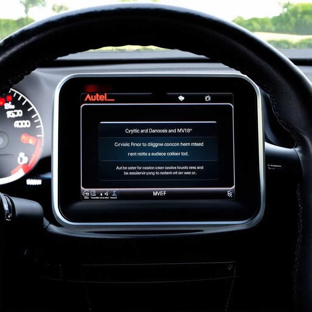 Car Dashboard Error Message