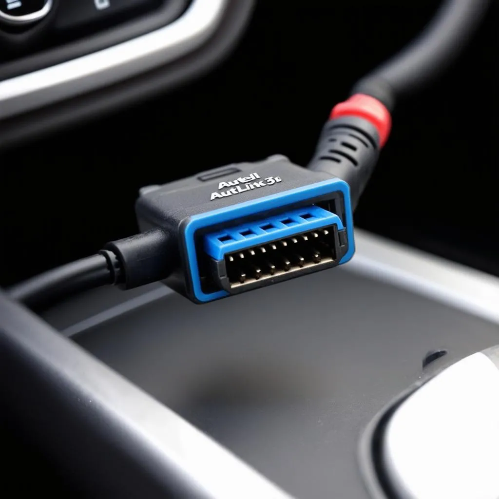 OBD2 Port on a Car Dashboard