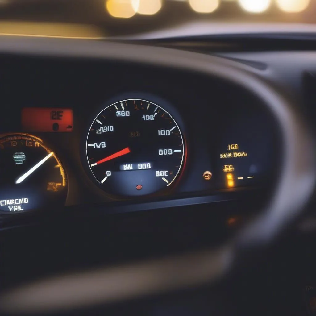 Car dashboard warning light