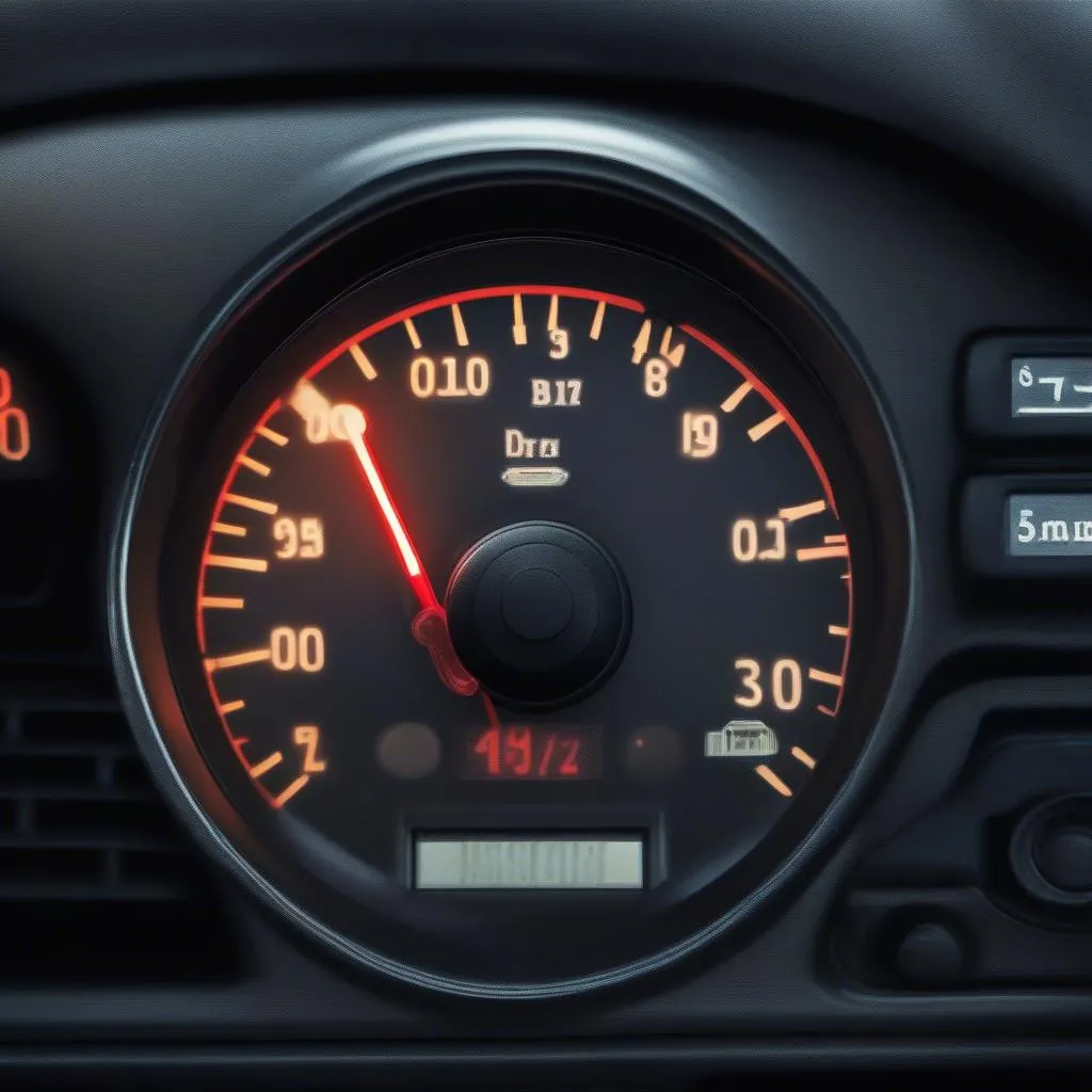 Car dashboard warning light