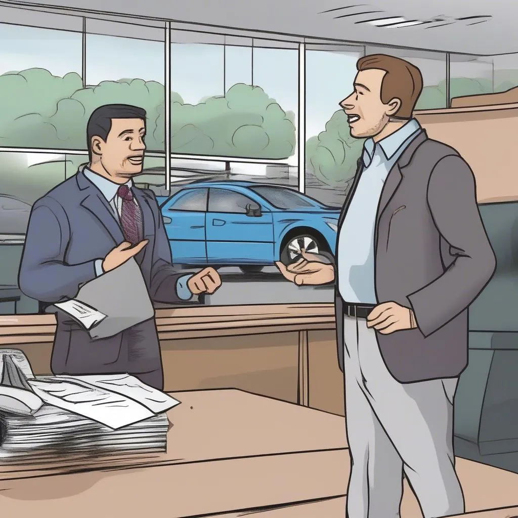 Car Dealership Helping Customer After Bankruptcy