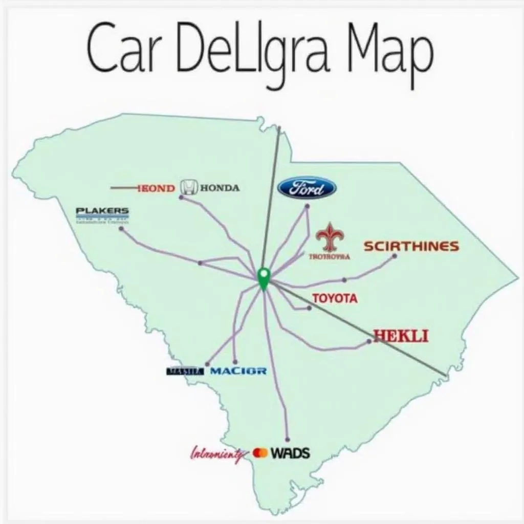 Car Dealerships Columbia SC Map