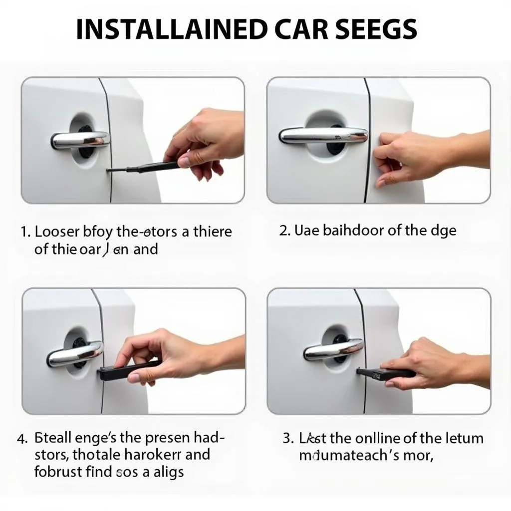 Installing car door edge protector