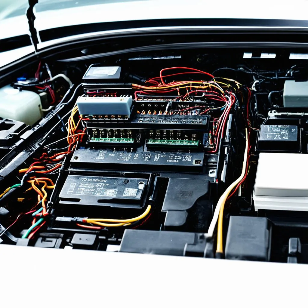 Intricate car electrical system