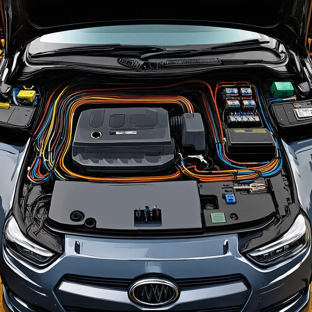 Car electrical system diagram