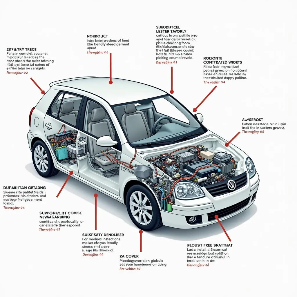 Detailed Diagram of a Car's Electrical System