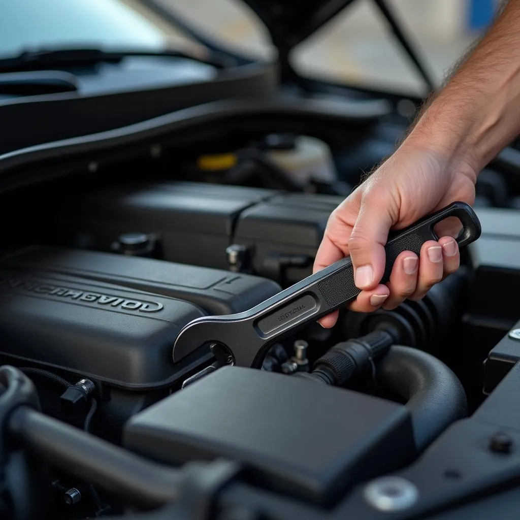 Car engine maintenance